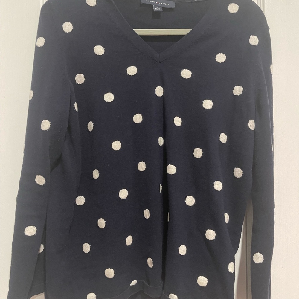 Black Polka Dot Sweater